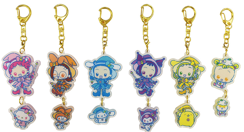「おジャ魔女どれみ×サンリオ 連結アクリルキーホルダー」