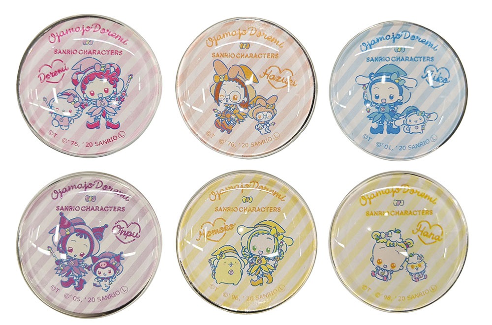 「おジャ魔女どれみ×サンリオ ガラスマグネット」