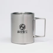 「篠原重工折りたたみステンレスマグカップ」