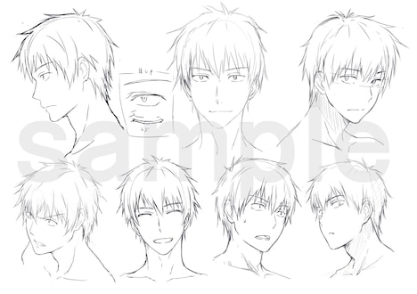 吉田のキャラクターラフデザイン。