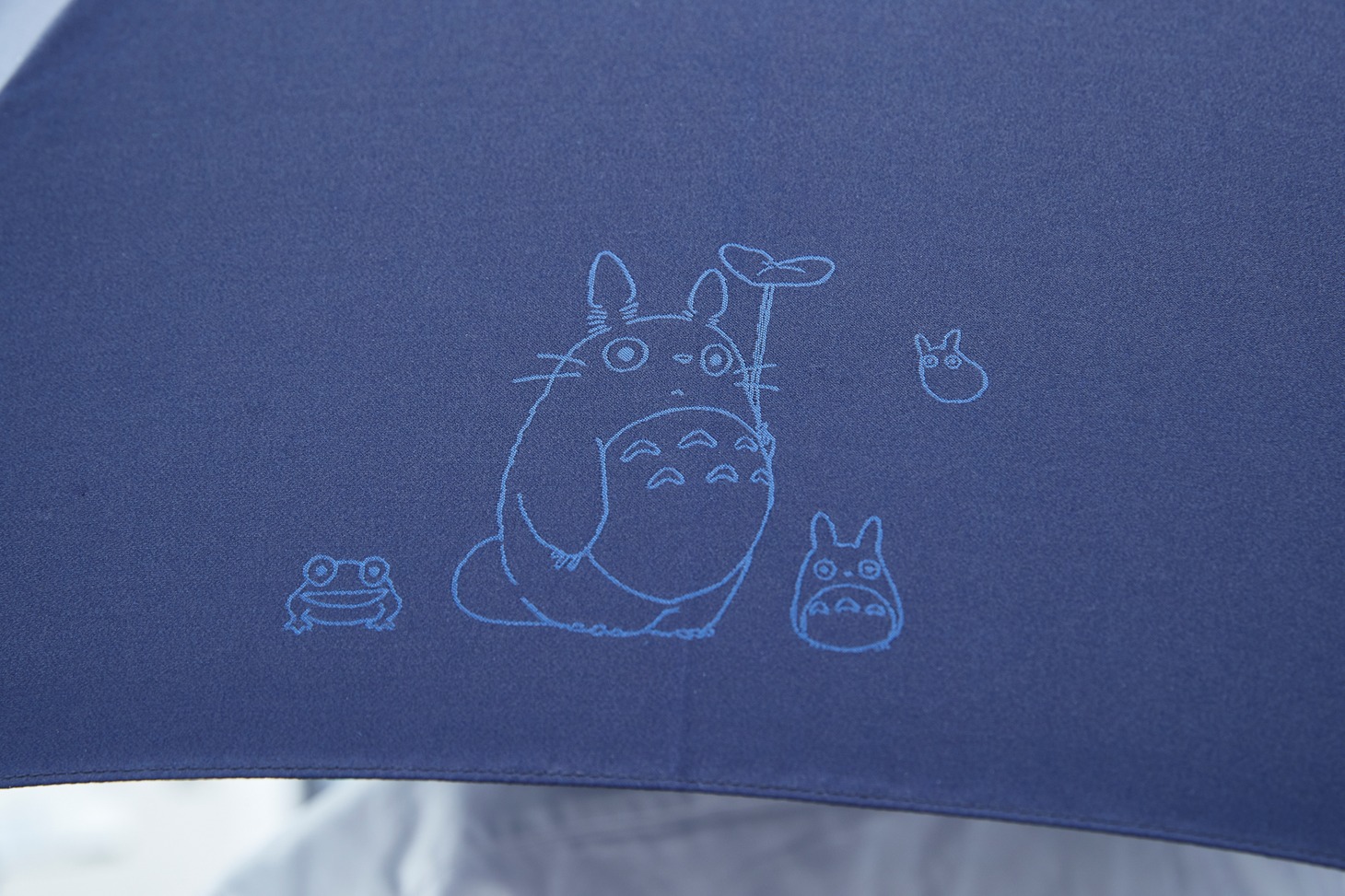 ワンポイントに使用されたトトロらのイラスト。（開発中画像）