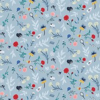 氷帝学園のボタニカル柄デザイン。