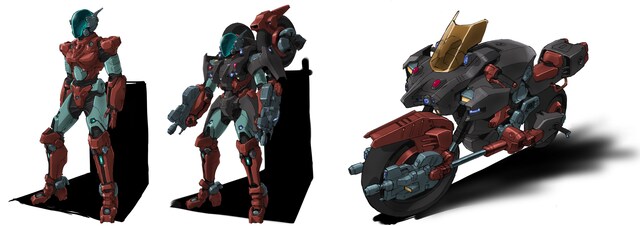 新ライドアーマーのデザイン。