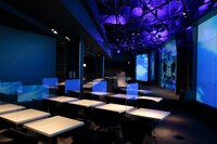 GUNDAM Cafe TOKYO BRAND CORE内「レストランエリア」。