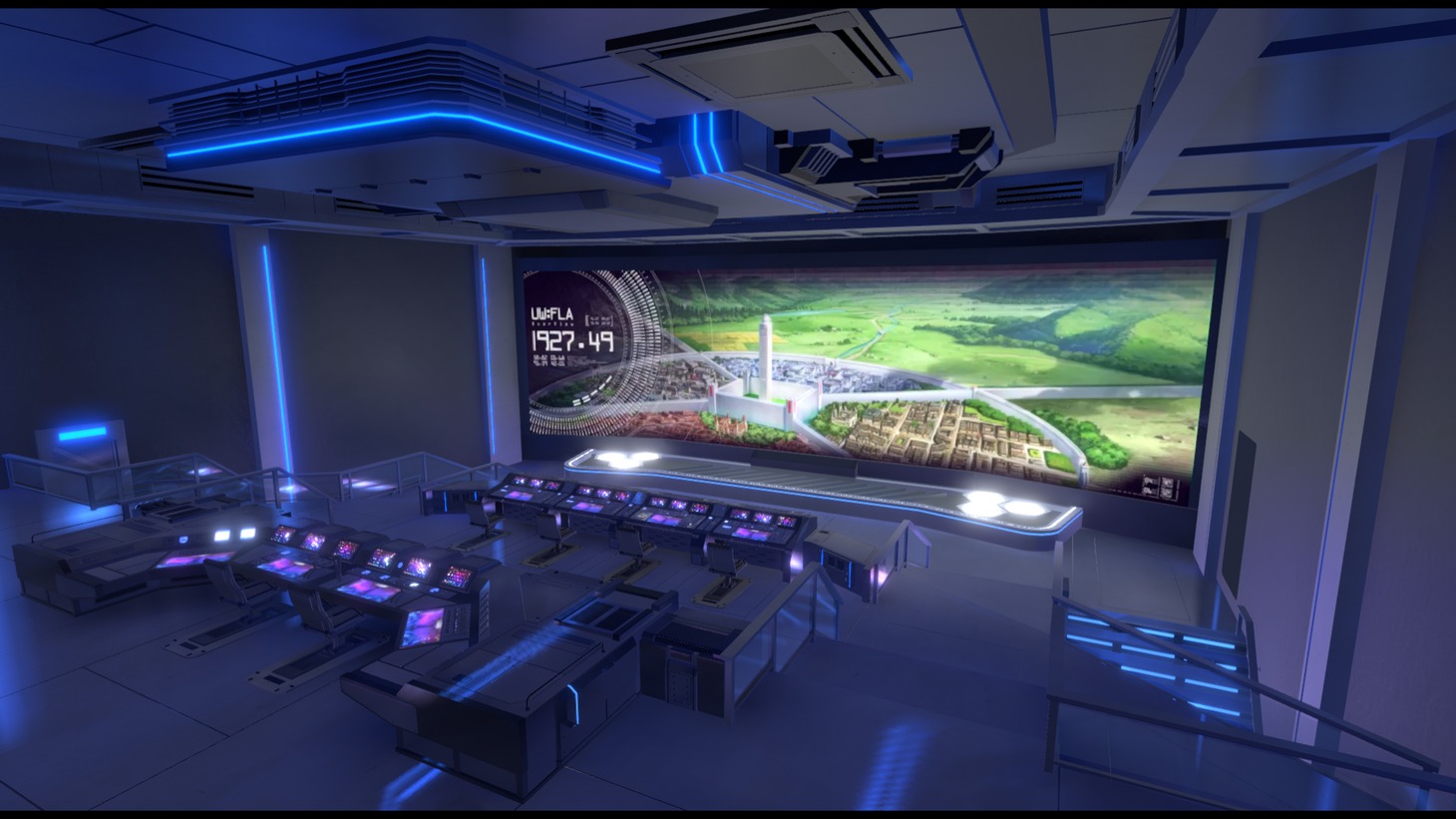 「SAO アリシゼーション WoU -Virtual Meeting-」の会場となるVR空間のイメージ。