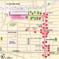 LEDマンホールの設置場所。