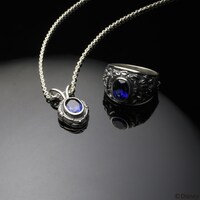 ポムフィオーレの「カレッジネックレス」と「カレッジリング」。