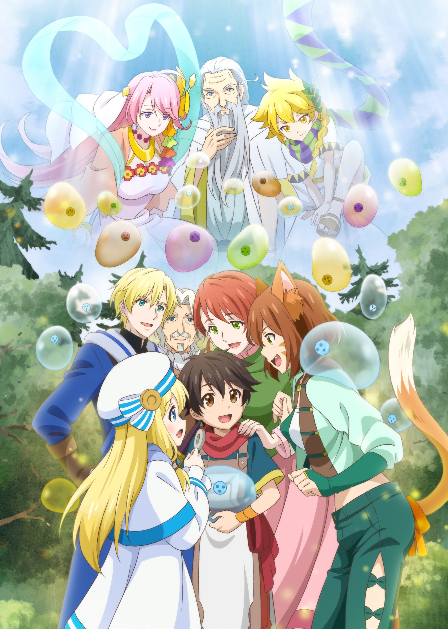 TVアニメ「神達に拾われた男」第2弾キービジュアル（ロゴなし）
