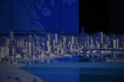 東京都市部の模型。