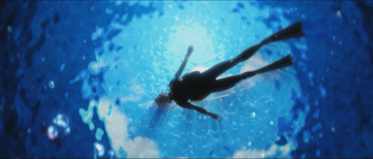 アニメ映画「ジョゼと虎と魚たち」の場面カット。