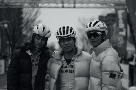 実写映画「弱虫ペダル」のオフショット