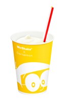 「マックシェイク ヨーグル“ド”（ヨーグルト味）」ののオリジナルカップの1種。