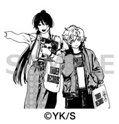 会場でグッズを税込5000円分購入した人の中から抽選でプレゼントされるスタンプの絵柄。