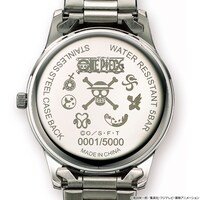 「ワンピース 出会いの航路 オフィシャルライセンス腕時計」の裏蓋。