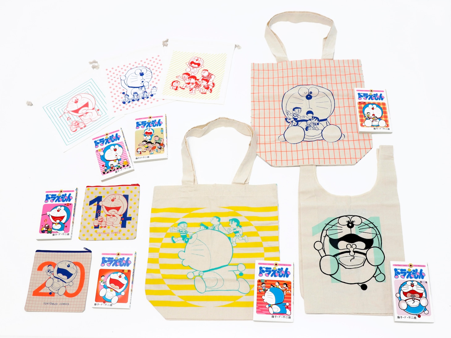 「ASOKO de ドラえもん てんとう虫コミックス」のラインナップ。