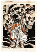 荻野真「孔雀王」最終決戦を原稿サイズで単行本化、「独鈷杵」付きセットも