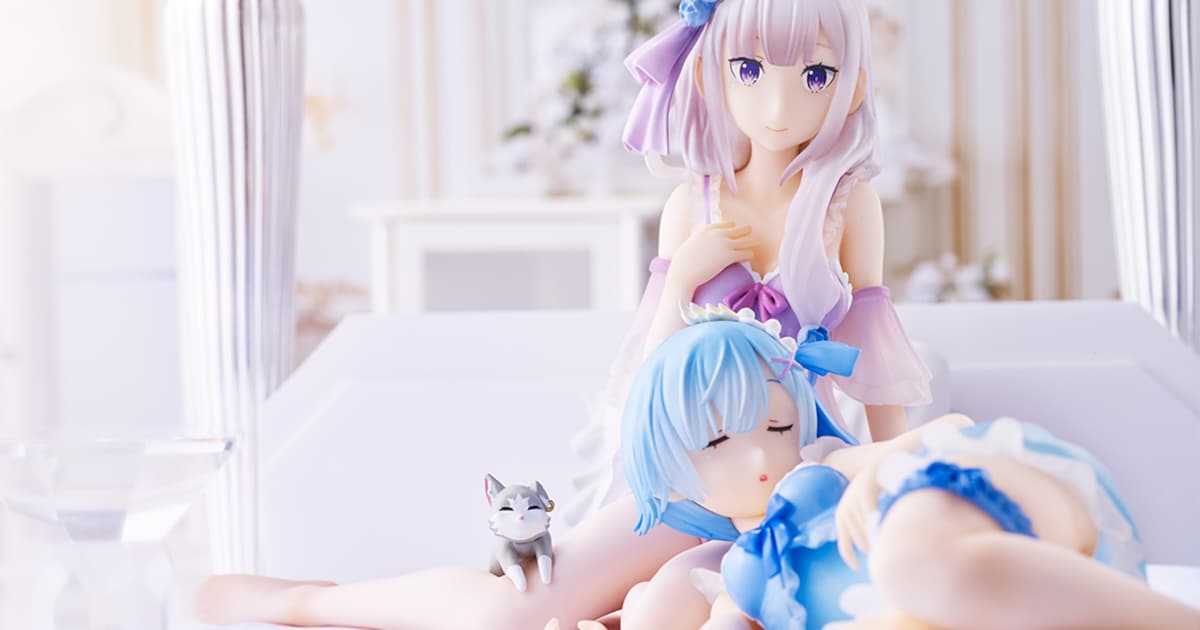 リゼロ」一番くじ新作にエキドナのフィギュア、レムは部屋着でまどろむ 