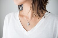 ネックレスの使用イメージ。