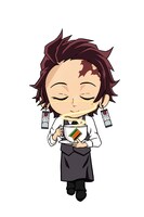 炭治郎の描き下ろしミニキャライラスト。