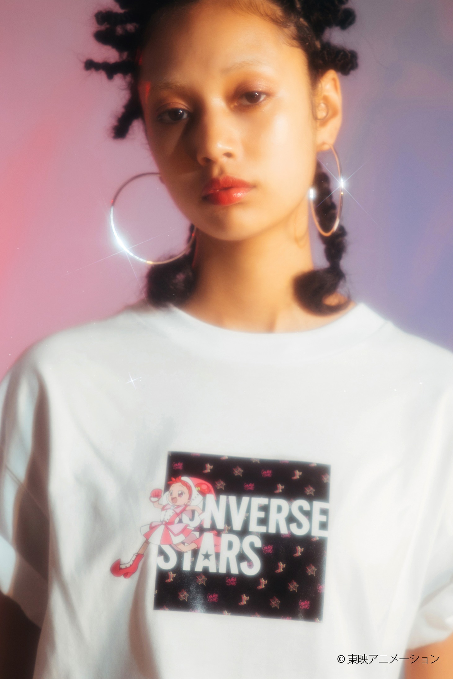 「ボックスロゴTシャツ」着用イメージ