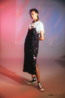 「総柄キャミソールワンピース」着用イメージ