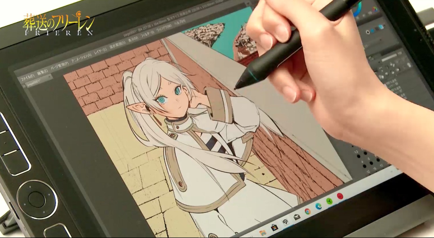 「葬送のフリーレン」の作画動画より。