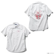 「STRICT-G『機動戦士ガンダムUC』 OVA10 周年記念 半袖ボタンダウンシャツ」ユニコーンガンダム柄