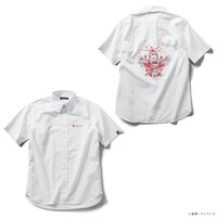 「STRICT-G『機動戦士ガンダムUC』 OVA10 周年記念 半袖ボタンダウンシャツ」ユニコーンガンダム柄