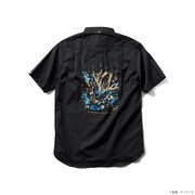 「STRICT-G『機動戦士ガンダムUC』 OVA10 周年記念 半袖ボタンダウンシャツ」バンシィ柄