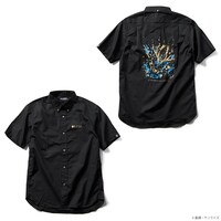 「STRICT-G『機動戦士ガンダムUC』 OVA10 周年記念 半袖ボタンダウンシャツ」バンシィ柄