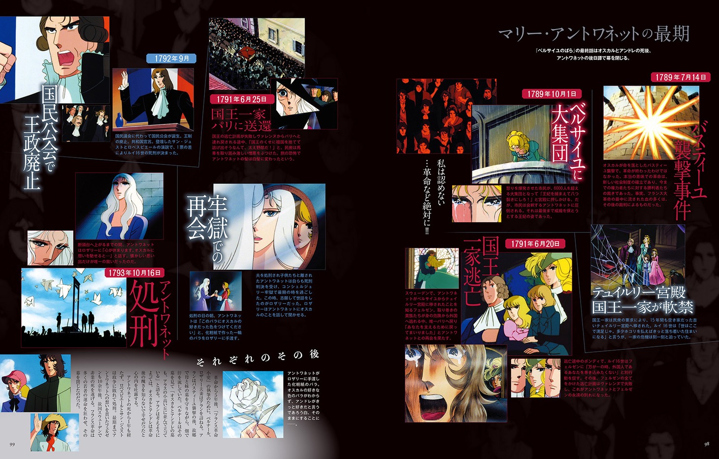 「ベルサイユのばら アニメ大解剖」より。