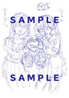 「カノジョも彼女」と「カッコウの許嫁」のコラボイラストラフ。