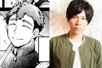 左から甘楽くん、声をあてる赤羽根健治。