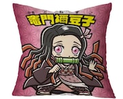 Wチャンス賞「禰豆子の箱型お菓子BOX」当選本数1000本のうち100本分に同梱されるクッション。