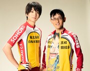 実写映画版で今泉俊輔を演じる伊藤健太郎、渡辺航。