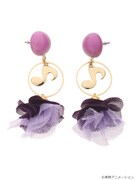 「おジャ魔女どれみ フリルイヤリング/ピアス」おんぷモデル