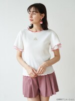 「おジャ魔女どれみ メローテレコプルオーバー」どれみモデル着用イメージ。