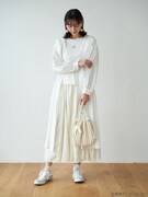 「おジャ魔女どれみ メローテレコプルオーバー」ハナモデル着用イメージ。