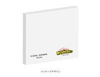 アニメ「僕のヒーローアカデミア」の「クールダウンマスク」のパッケージ。