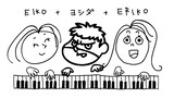 FROGMANが描き下ろしたEIKO+ERIKOのイラスト。