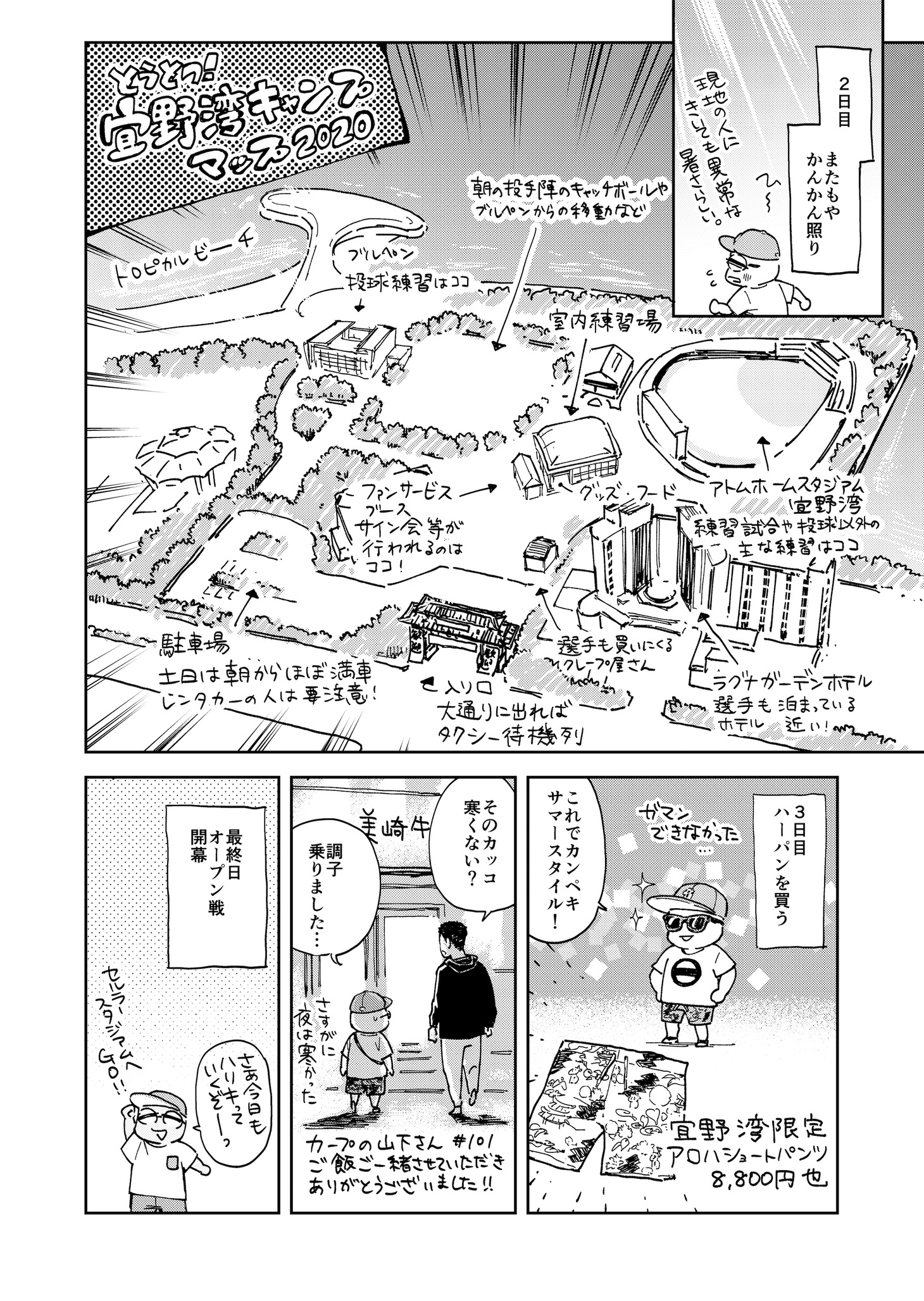 「ようこそBALLGAMEへ！」の紹介マンガ。