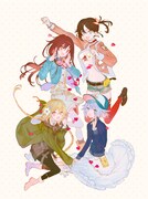 「ローリング☆ガールズ」Blu-ray BOXに使われる描き下ろしイラスト。