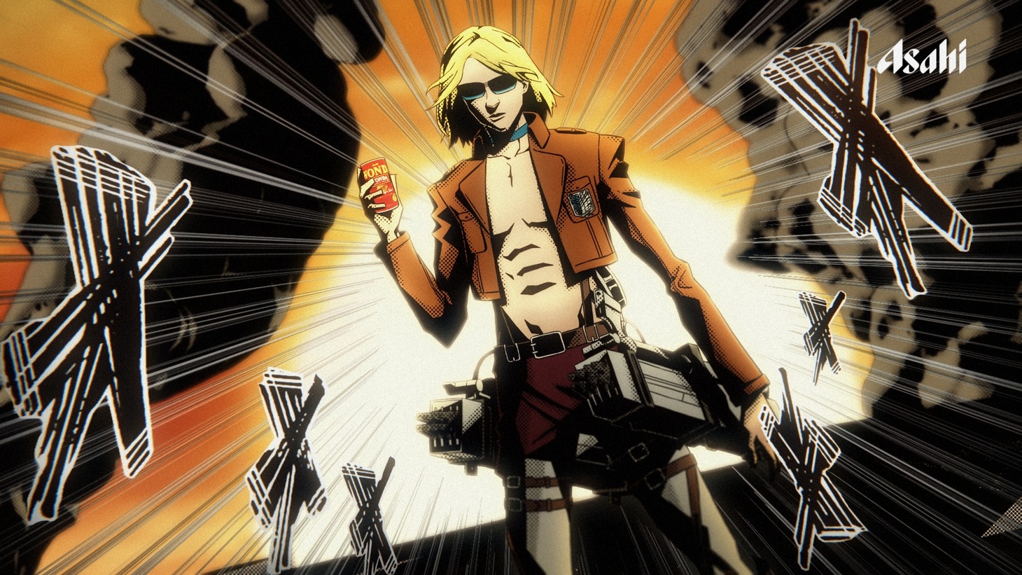 「ワンダ」新CM「進撃のYOSHIKI」編より。