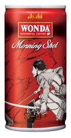 「進撃の巨人」と缶コーヒー「ワンダ モーニングショット」の限定缶。