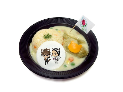 「ヒイロと五飛の餃子入りピラフクリームシチュー」