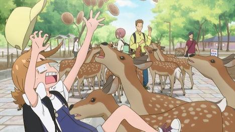 映画「魔女見習いをさがして」より、奈良公園のシーン。