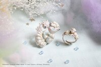 ロコン（アローラのすがた）のリングとブローチ。