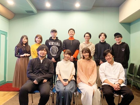 第1話アフレコ現場の様子。