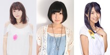 左から水瀬いのり、佐倉綾音、大西沙織。