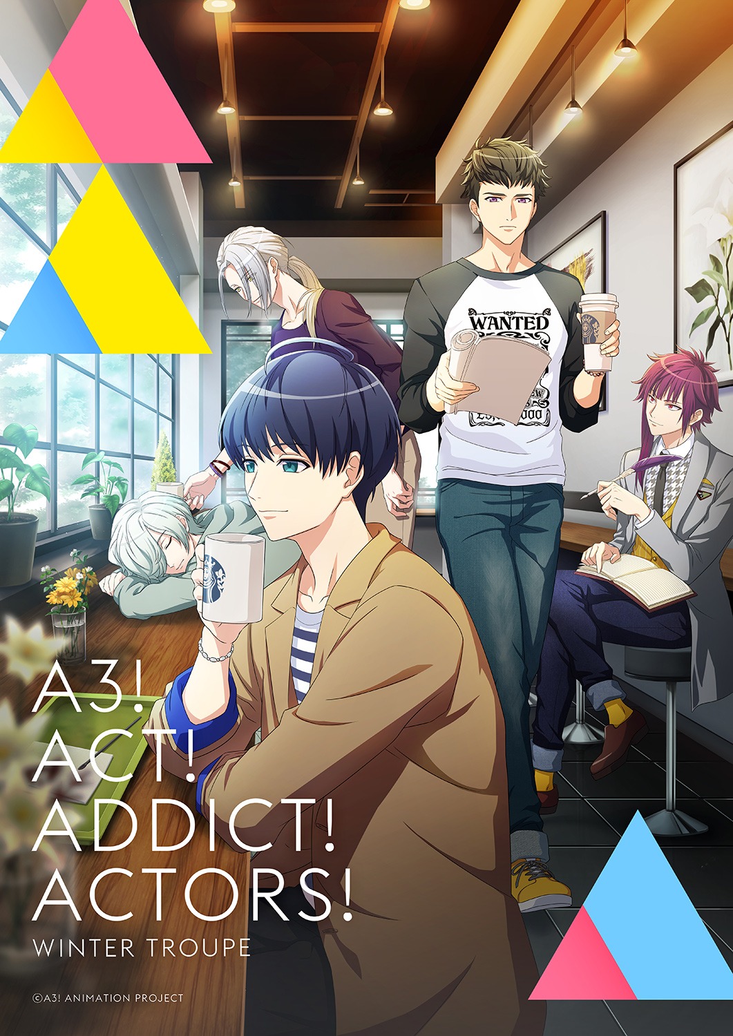 TVアニメ「A3!」の「SEASON WINTER」キービジュアル。